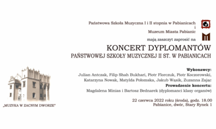 Koncerty dyplomantów PSM w Pabianicach
