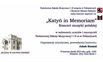 Koncert “Katyń in Memoriam”